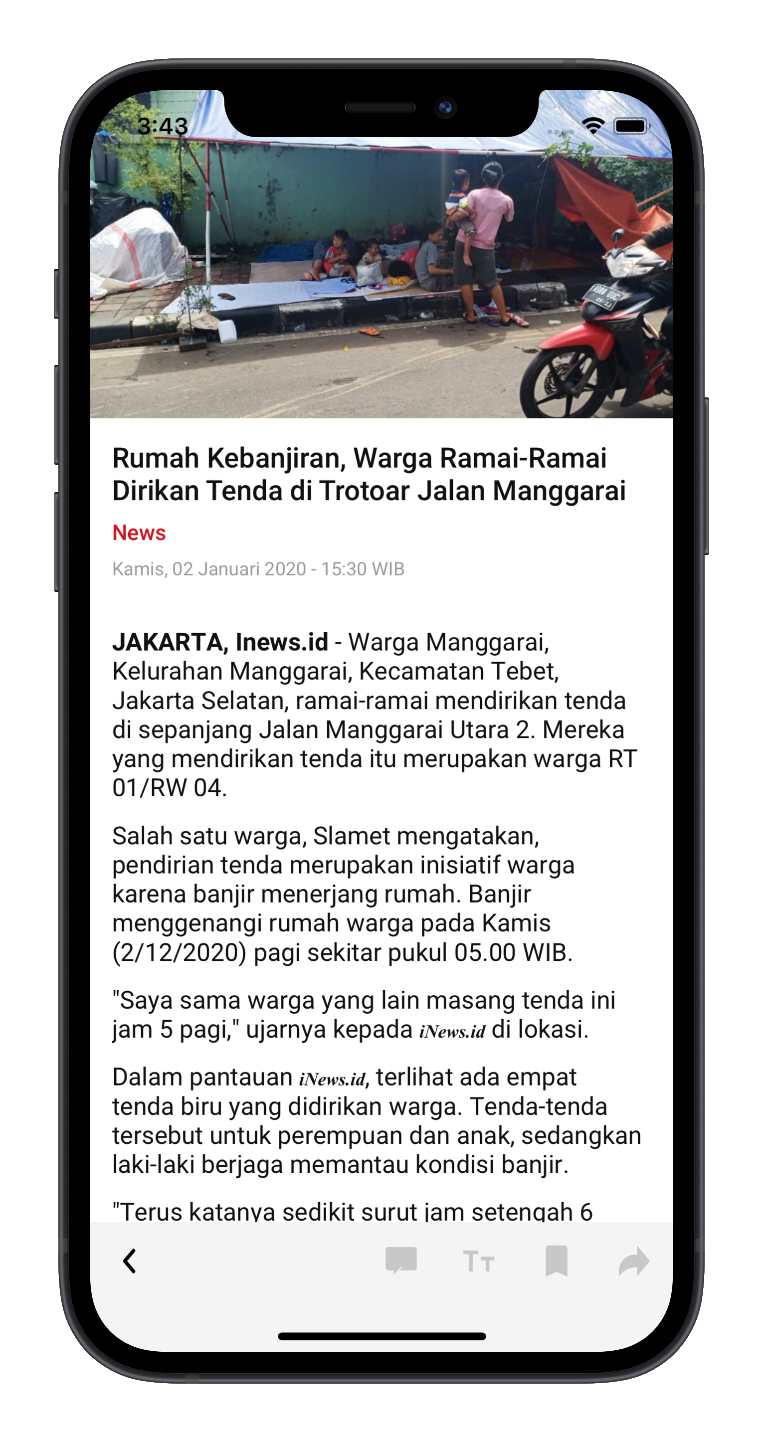 iNews.id article screen